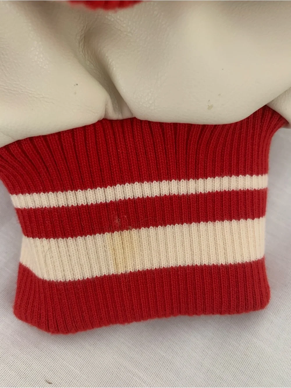 Zara x Rhuigi "RHU" Patches Varsity Bomber Jacket - Red/Cream - Size Small - Picture 15 of 15